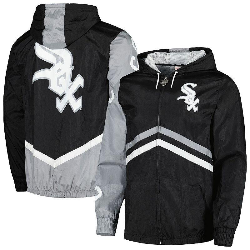 Mens Mitchell & Ness Black Chicago White Sox Undeniable Full-Zip Hoodie Windbreaker Jacket Product Image