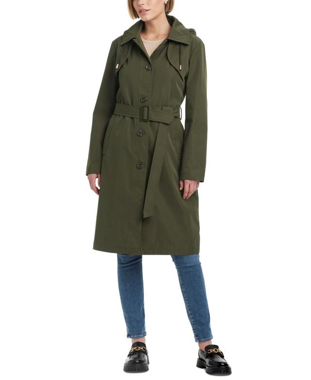 Kate Spade New York Womens Hooded Bibbed Raincoat Product Image