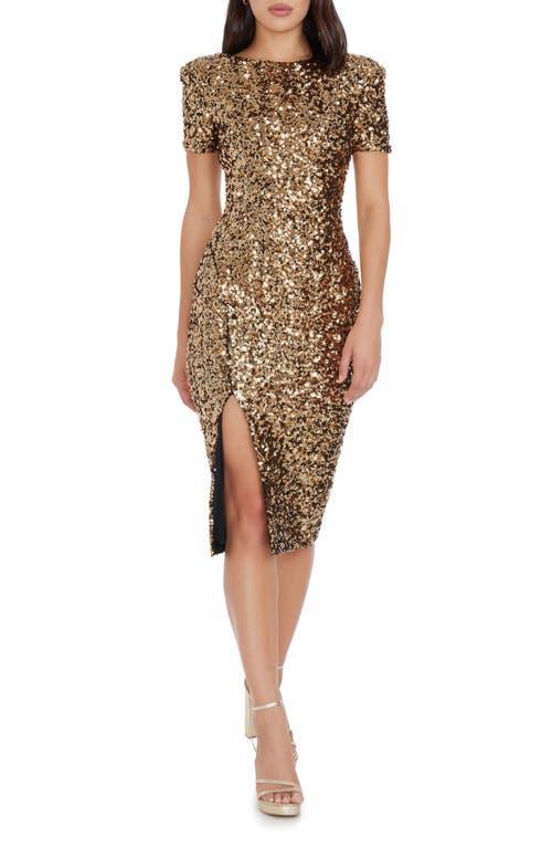 Dress the Population Natasha Sequin Sheath Midi Dress Product Image