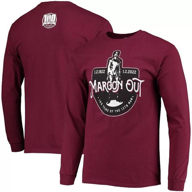 Mens Texas A&M Aggies 2022 Maroon Out 100 Years of the 12th Man Long Sleeve T-Shirt Product Image