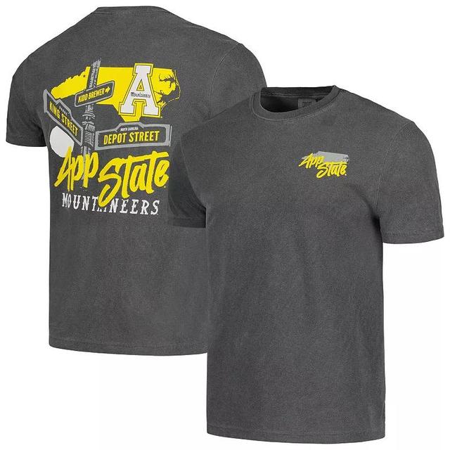 Mens Graphite Appalachian State Mountaineers Hyperlocal Comfort Colors T-Shirt Product Image