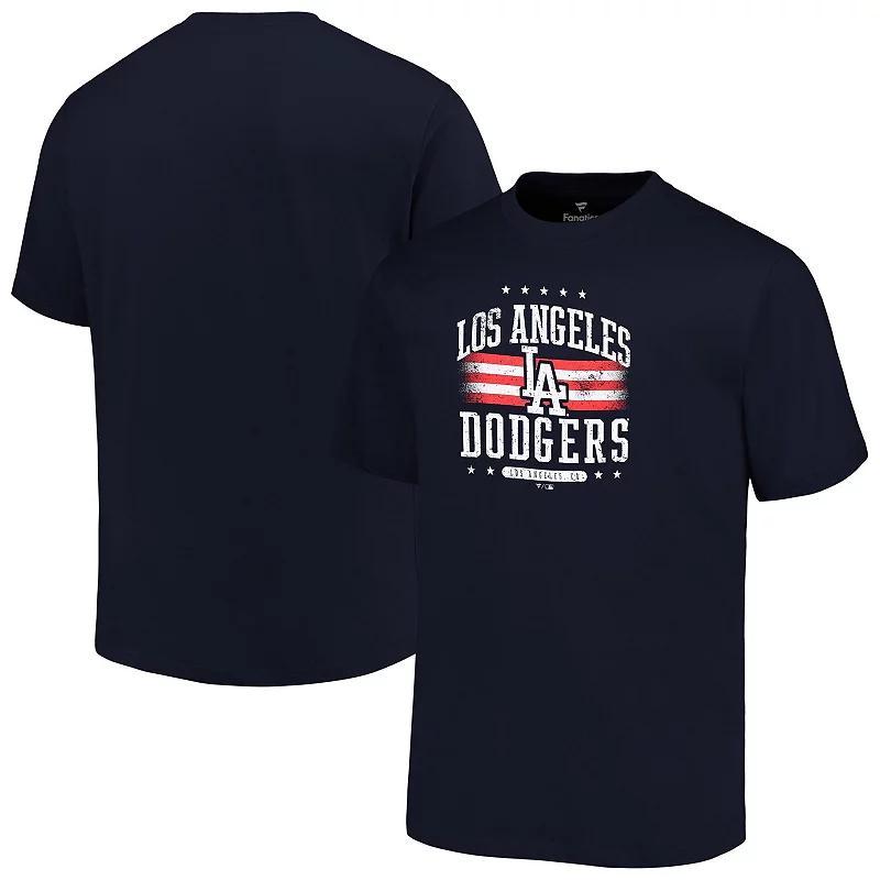 Mens Profile Los Angeles Dodgers Big & Tall Americana T-Shirt Blue Product Image