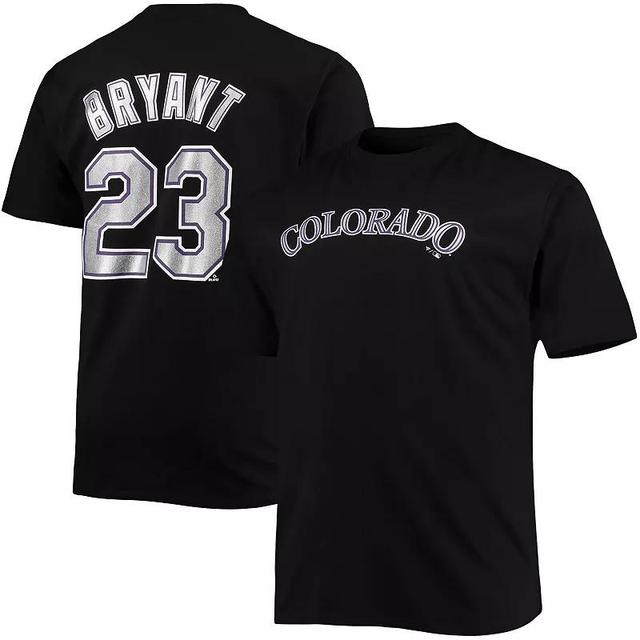 Mens Kris Bryant Colorado Rockies Big & Tall Name & Number T-Shirt Product Image