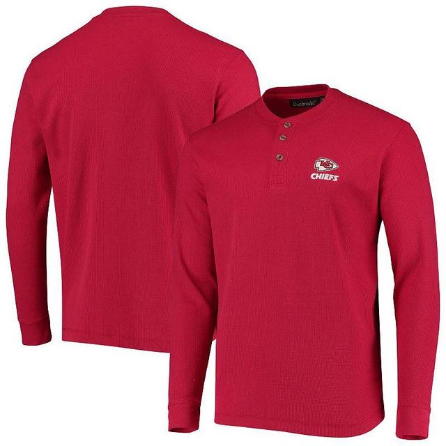 Mens Dunbrooke Kansas City Chiefs Logo Maverick Thermal Henley Long Sleeve T-Shirt Product Image