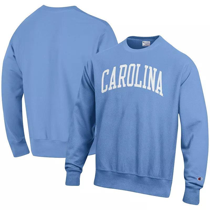 Mens Champion Carolina Blue North Carolina Tar Heels Arch Reverse Weave Pullover Sweatshirt Product Image