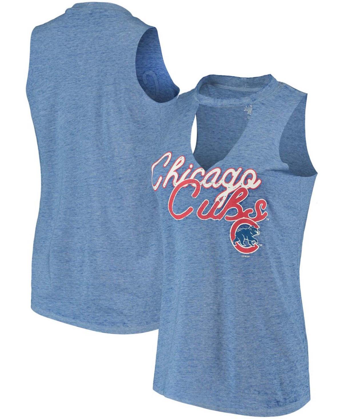 Womens Concepts Sport Royal Chicago Cubs Loyalty Choker Neck Tank Top Product Image