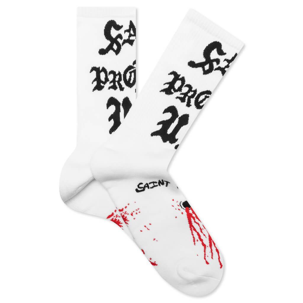 Saint Protect Socks - White Male Product Image