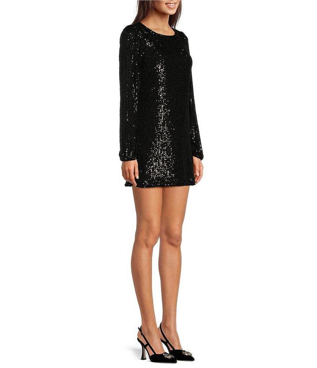 Lilly Pulitzer Nicoline Treasure Box Sequin Knit Round Neck Long Sleeve Romper Product Image