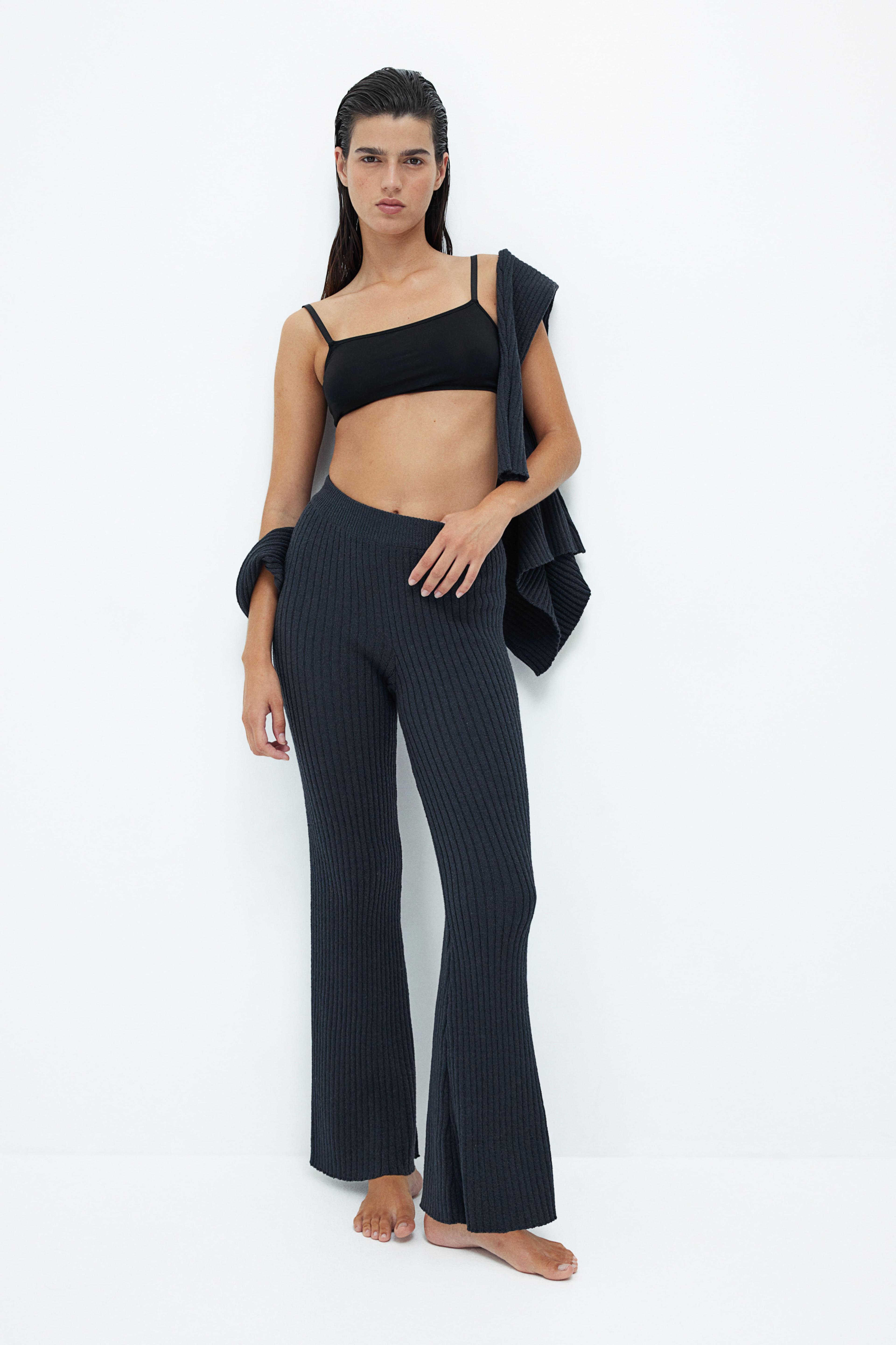 Flared Rib-knit Pants product image