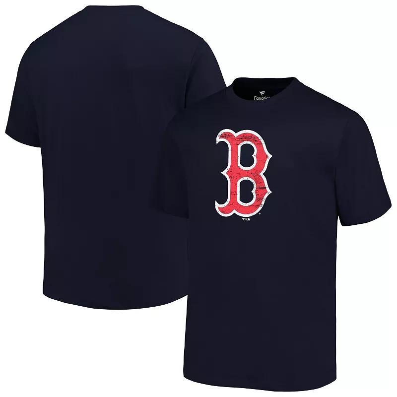 Mens Profile Boston Red Sox Big & Tall Primary Logo T-Shirt Blue Product Image