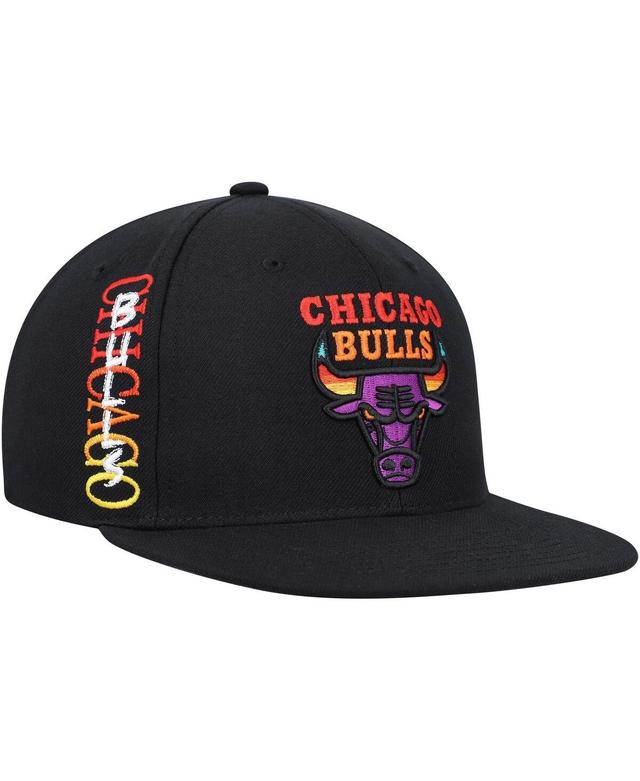 Mens Mitchell & Ness Black Chicago Bulls Soul High-Grade Fade Undervisor Snapback Hat Product Image