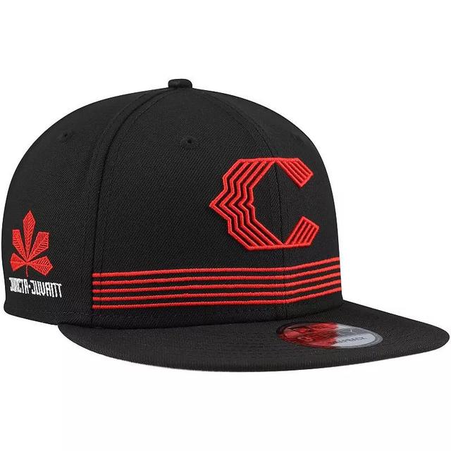 Mens New Era Black Cincinnati Reds City Connect 9FIFTY Snapback Hat Product Image