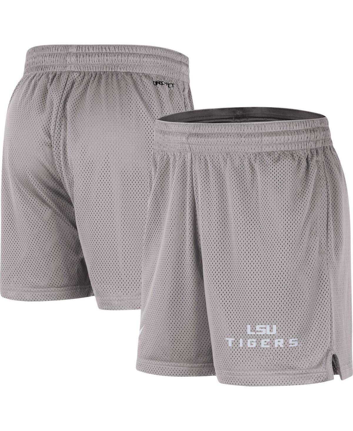 Mens Nike Gray LSU Tigers Mesh Performance Shorts Product Image