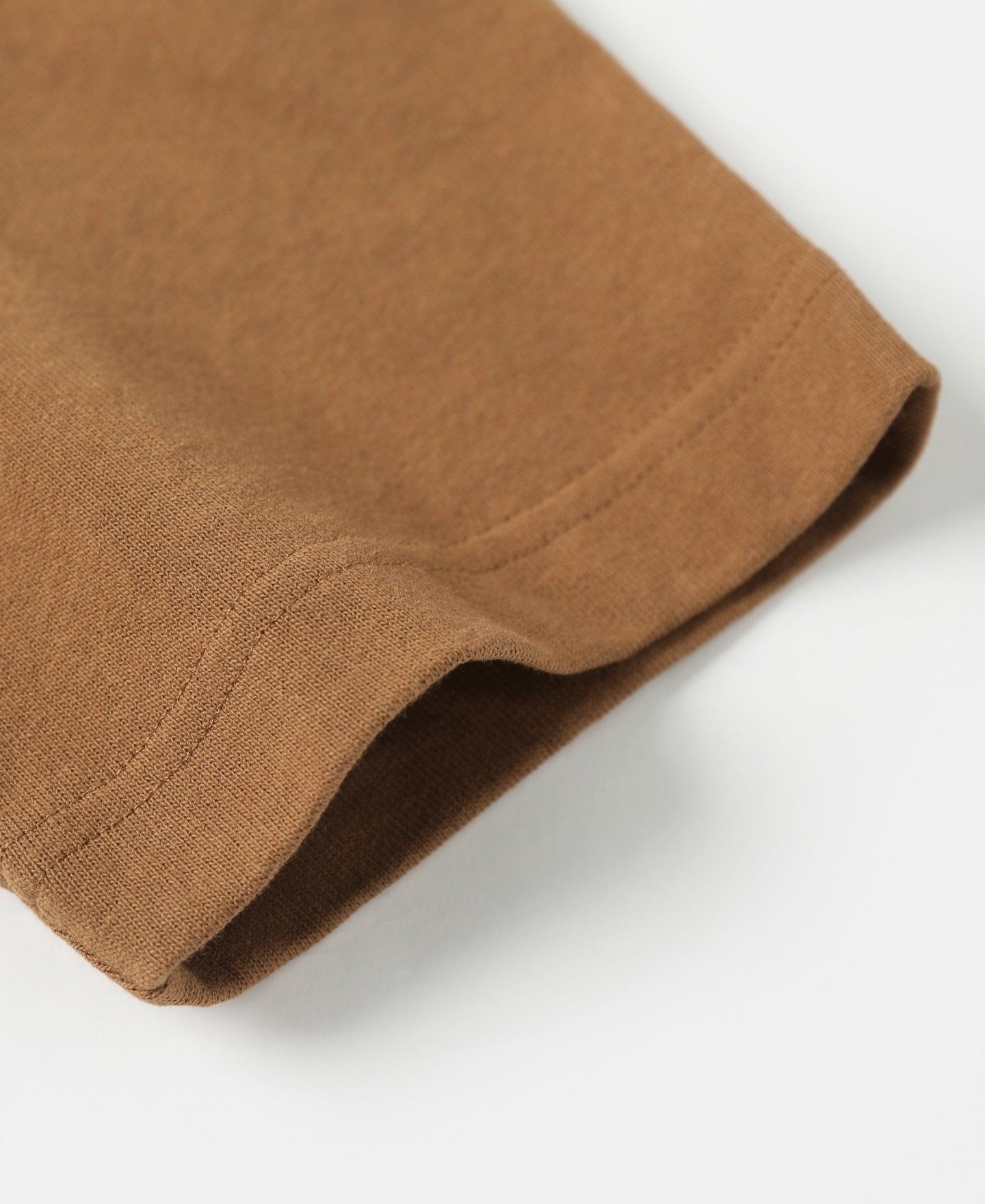 9.8 oz Cotton Classic Pocket T-Shirt - Light Brown　 Product Image