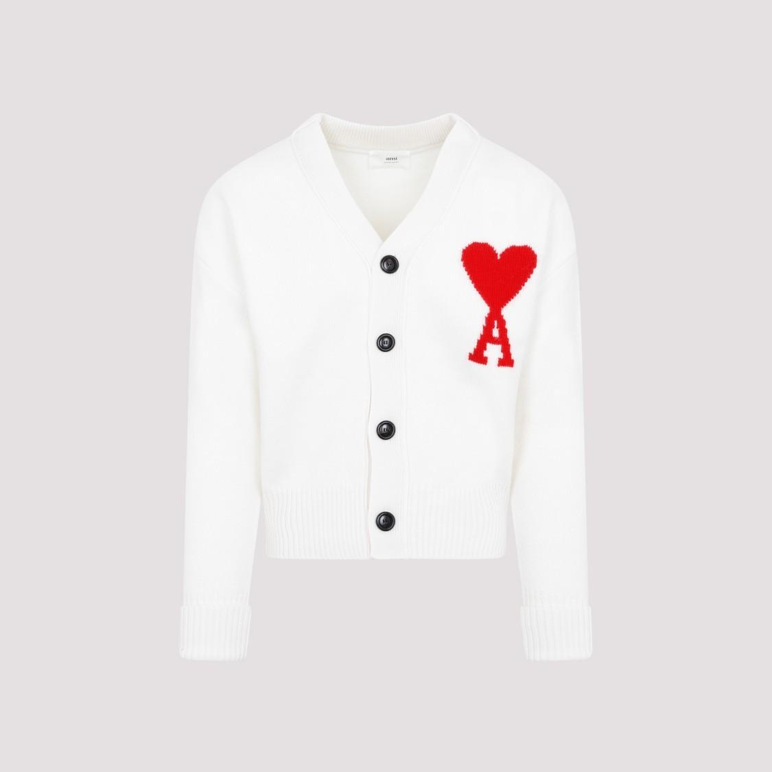 Ami Paris Sweater In White Product Image