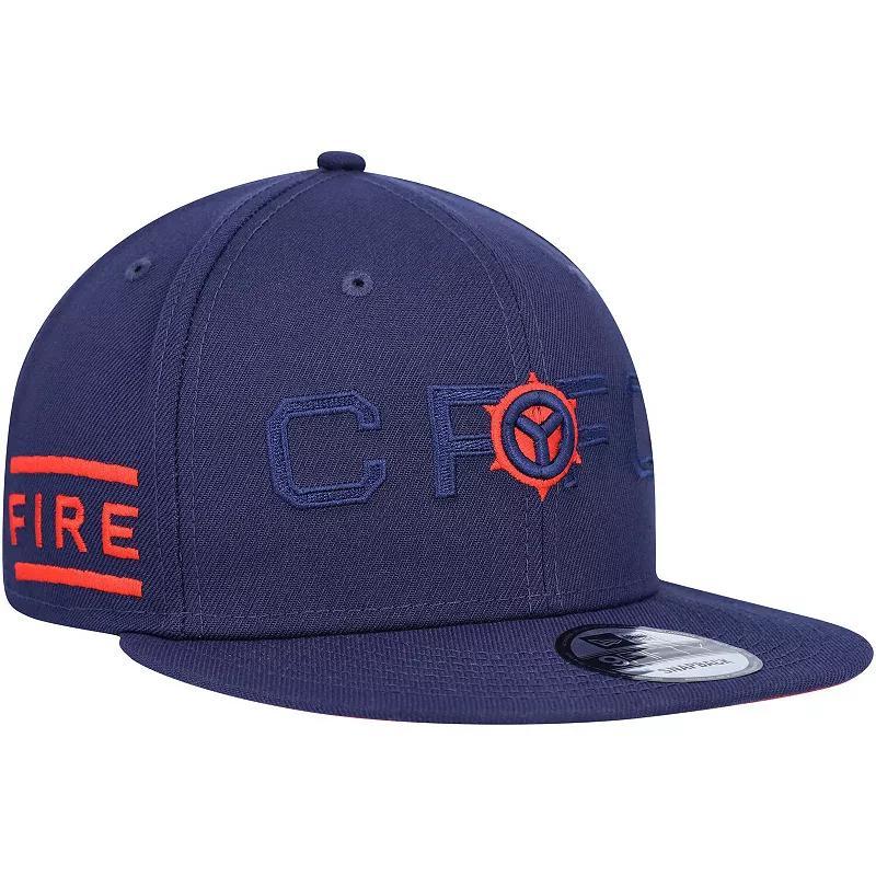 Mens New Era Navy Chicago Fire Kick Off 9FIFTY Snapback Hat, Cfs Blue Product Image