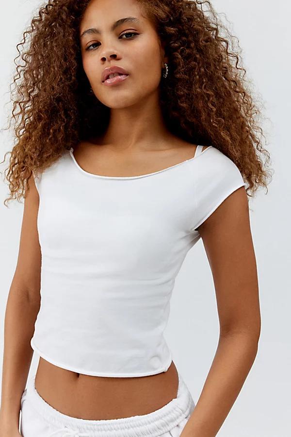 Out From Under Cotton Compression Boatneck Tee Womens at Urban Outfitters Product Image