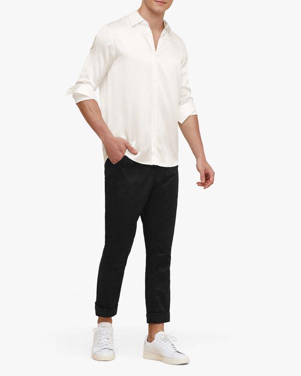 Mulberry Silk Basic Mens Shirt Product Image