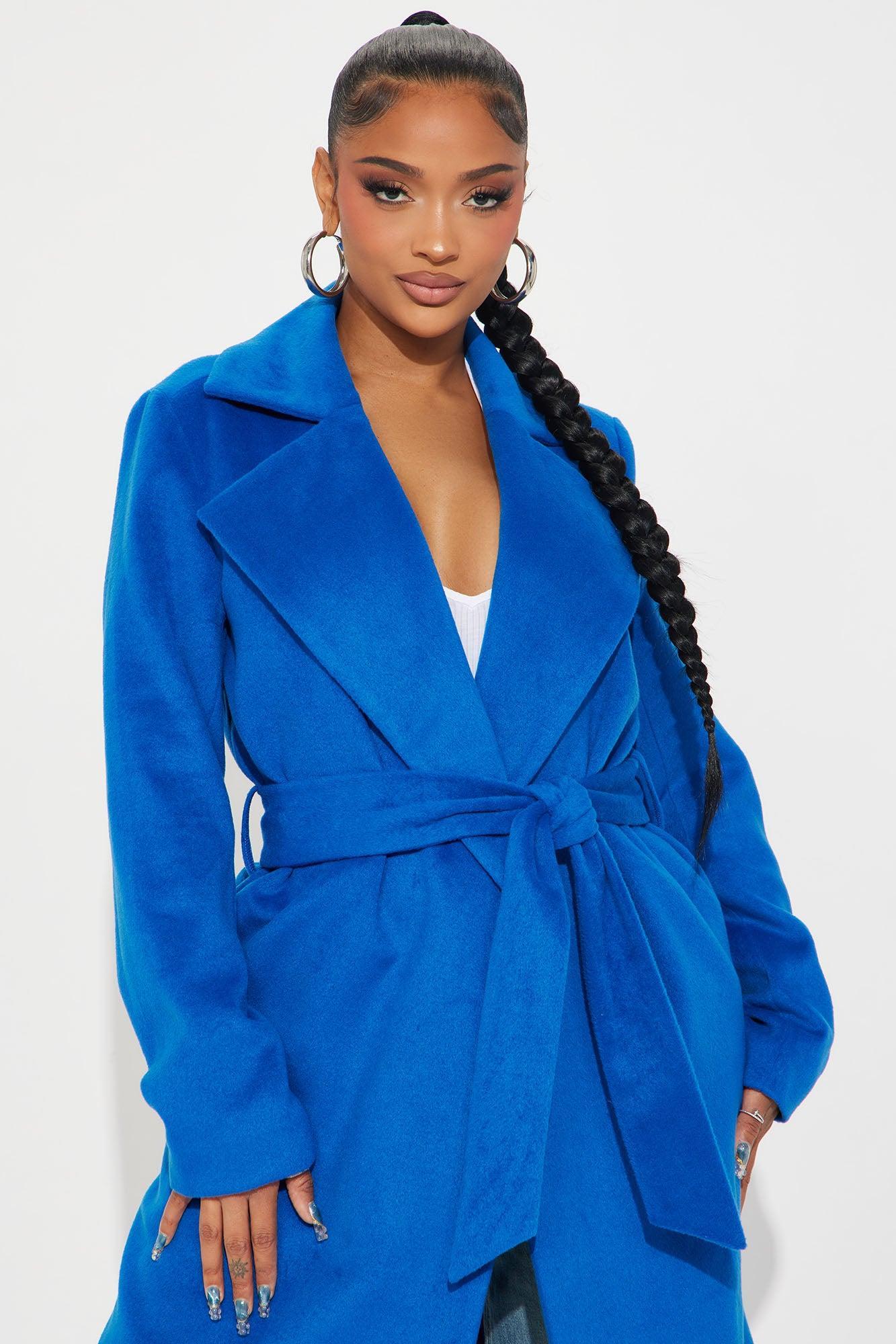 Camile Trench Coat - CobaltBlue Product Image