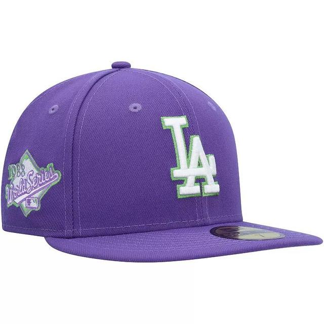 Mens New Era Los Angeles Dodgers Lime Side Patch 59FIFTY Fitted Hat Product Image