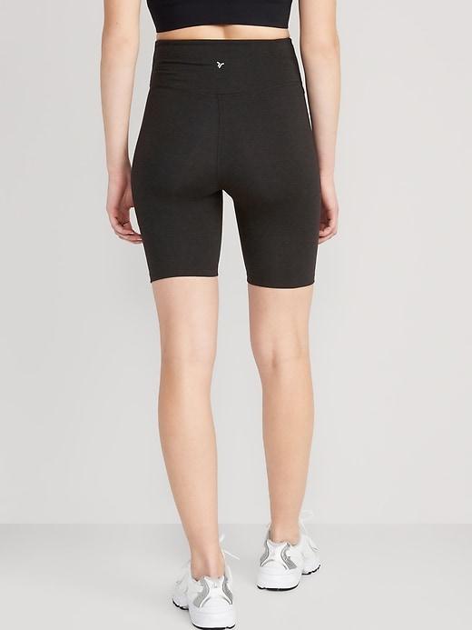 Extra High-Waisted PowerChill Biker Shorts -- 8-inch inseam Product Image