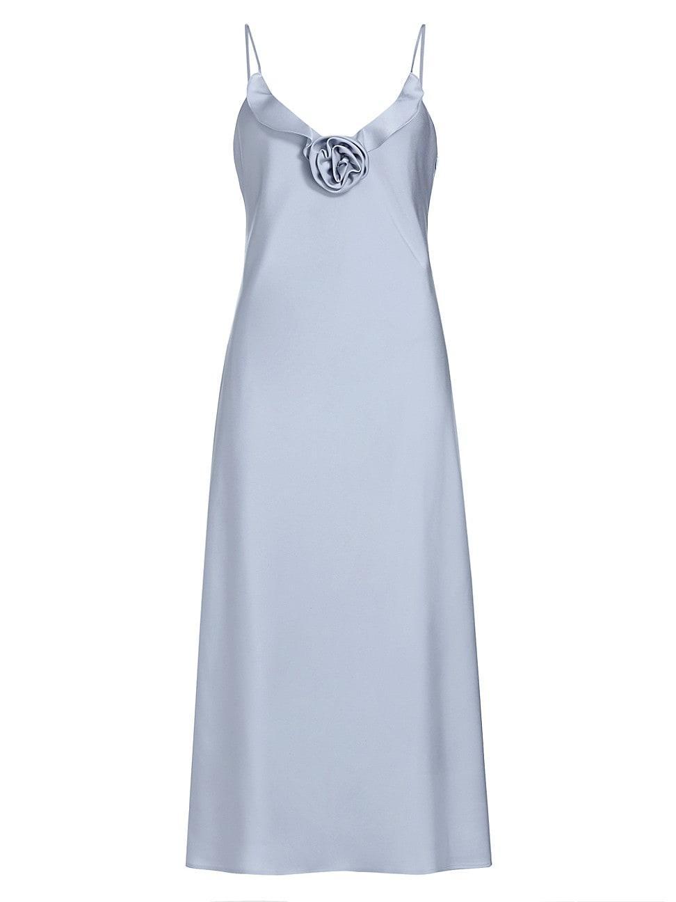 Womens Bailey Satin Rosette Midi-Dress Product Image