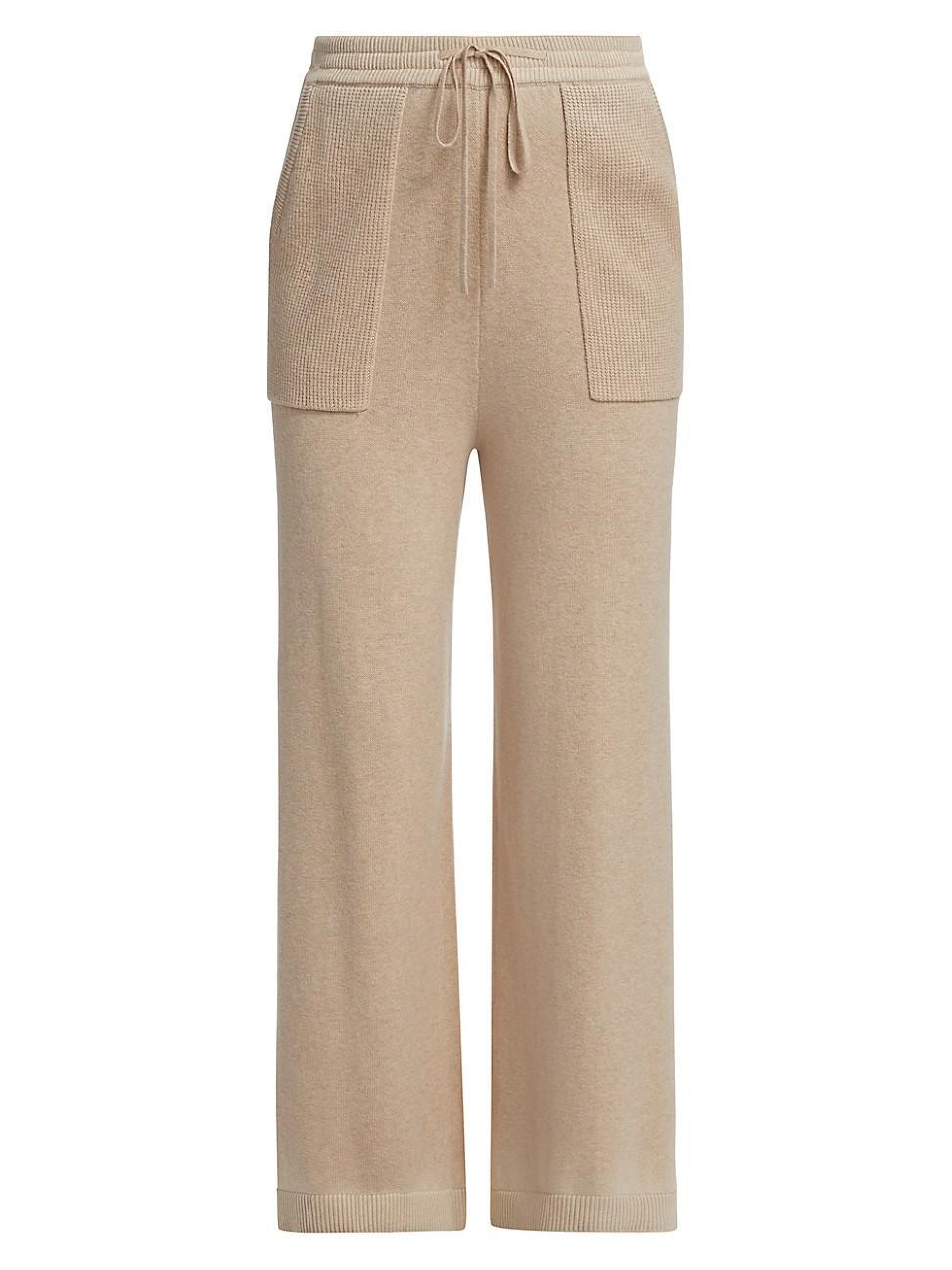 Womens Cotton-Cashmere Drawstring Pants product image