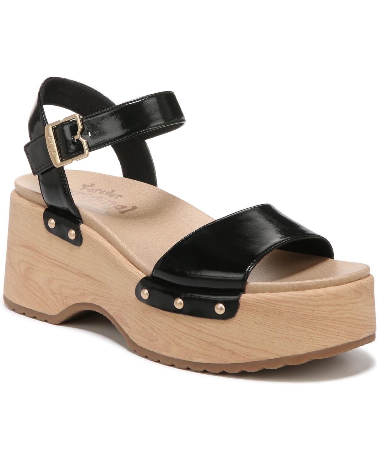 Dr. Scholls Dublin Womens Platform Sandals Brown Product Image