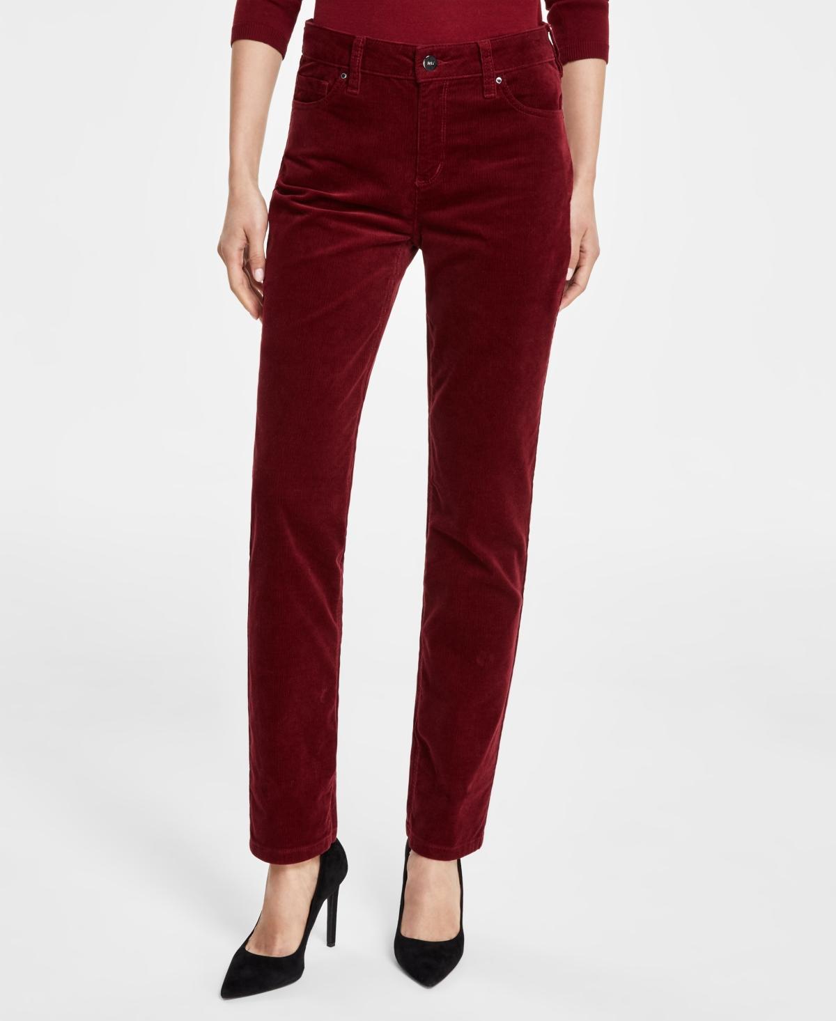 Jones New York Womens Lexington Straight Leg Corduroy Jeans Product Image