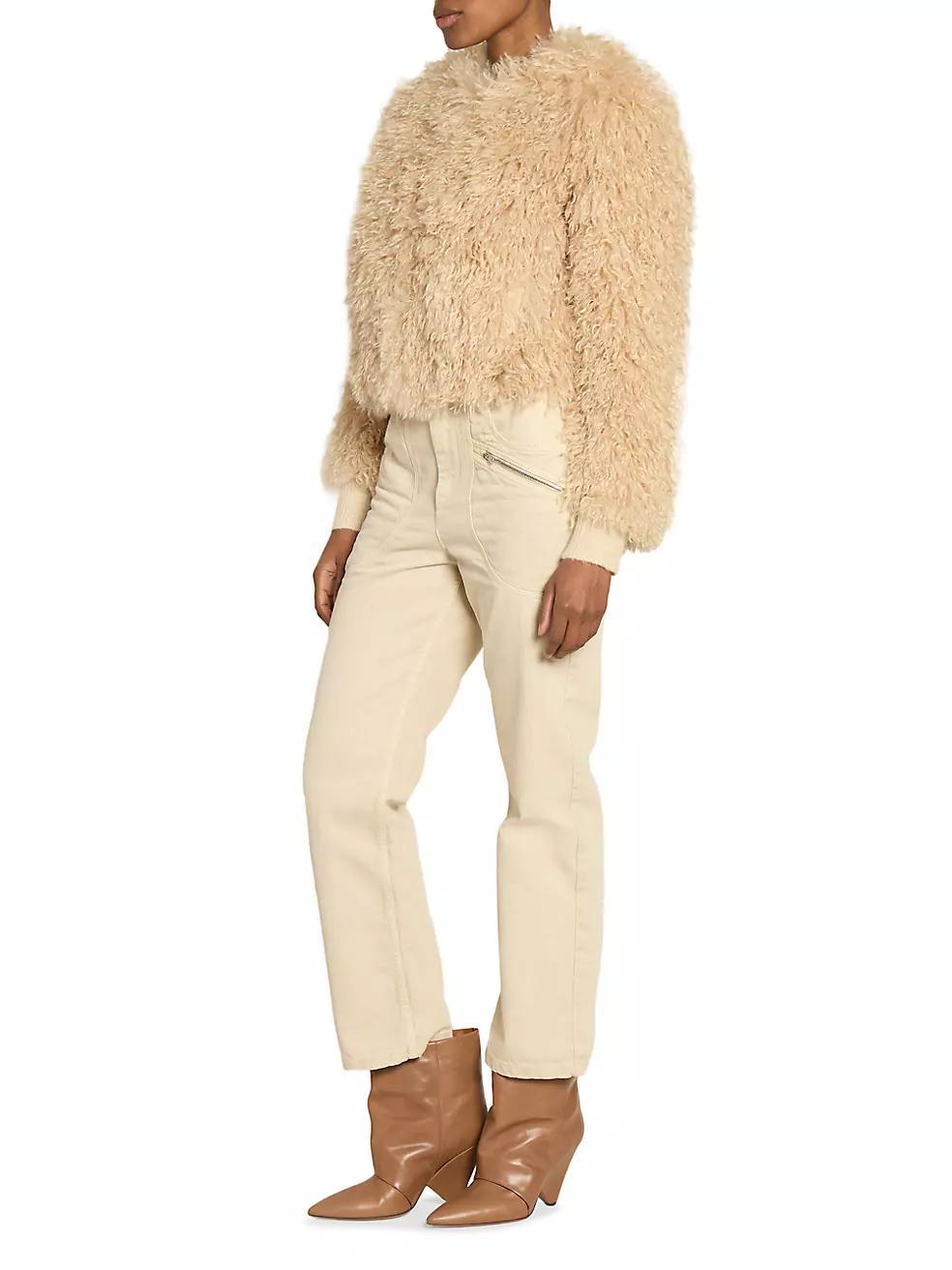 Faustine Sherpa Crop Jacket Product Image