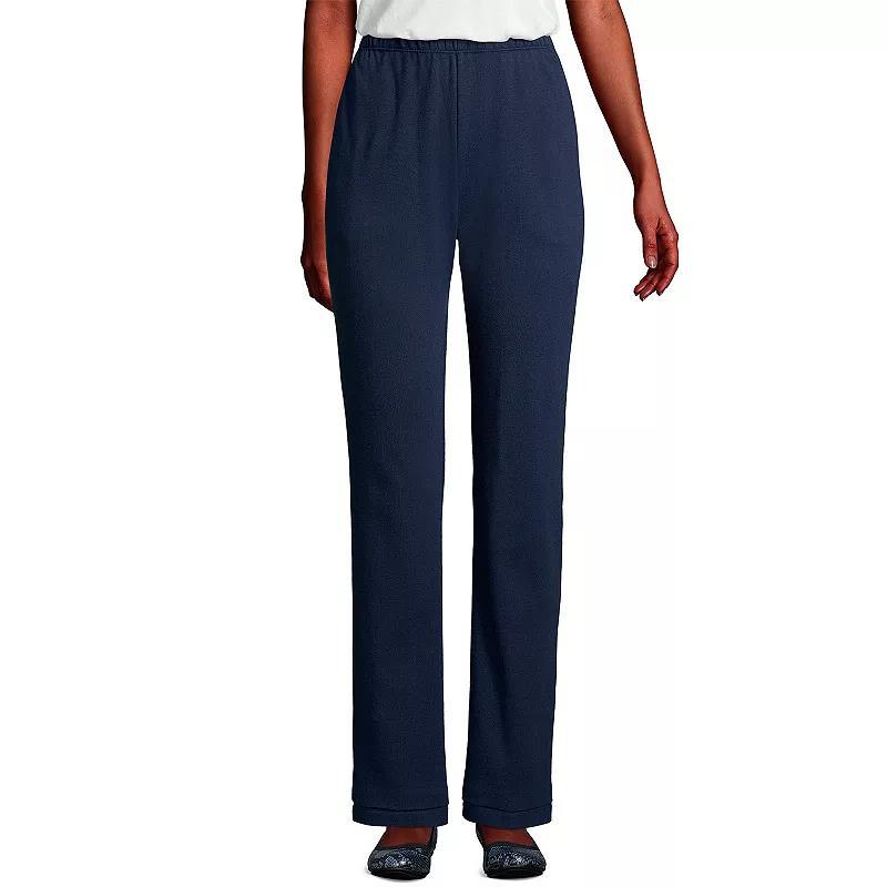 Lands End Womens Sport Knit High Rise Elastic Waist Pants Product Image