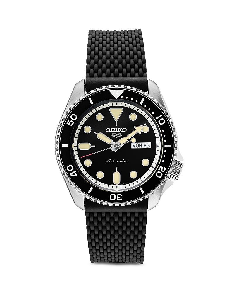 Seiko Mens Automatic 5 Sports Stainless Steel Bracelet Watch 42.5mm Product Image