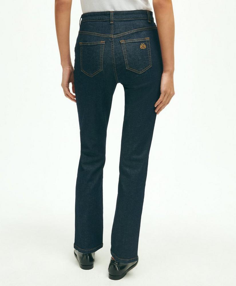 Stretch Cotton Slim-Straight Denim Jeans Product Image