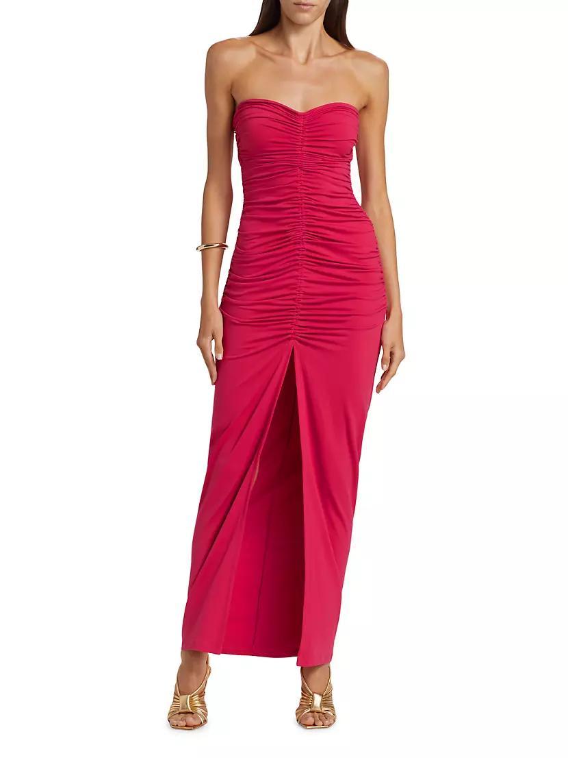 Gathered Strapless Tube Dress Product Image