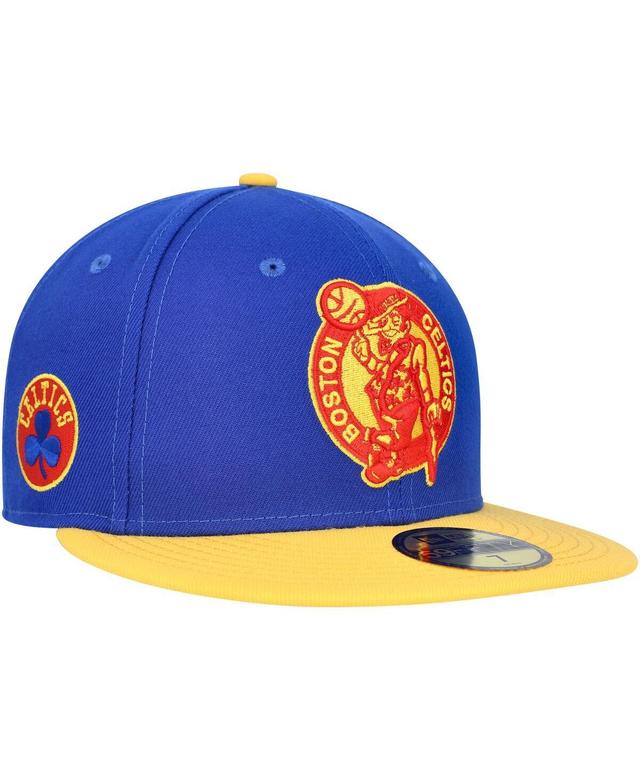 Mens New Era Blue Boston Celtics Side Patch 59FIFTY Fitted Hat Product Image