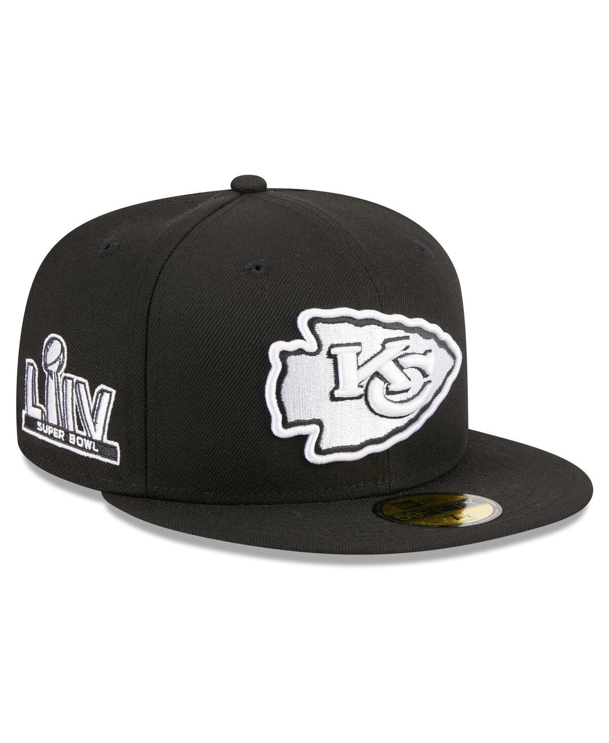 Mens New Era Black Kansas City Chiefs Main Patch 59FIFTY Fitted Hat Product Image