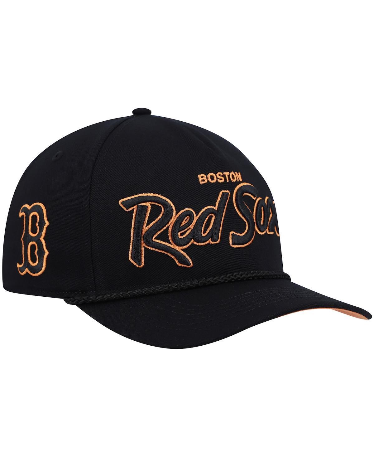 Mens 47 Black Boston Red Sox Mango Undervisor Hitch Snapback Hat Product Image