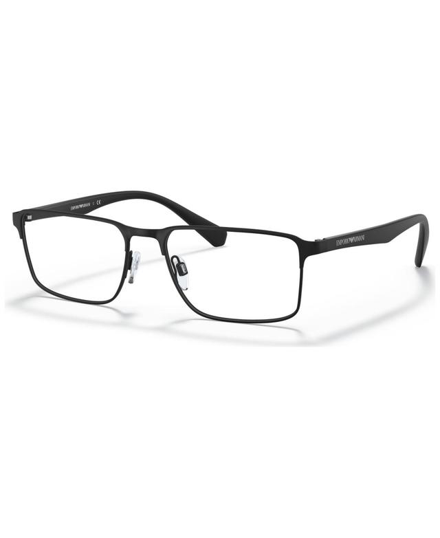 Emporio Armani Mens Eyeglasses, EA1046 - Matte Brown, Gunmetal Product Image