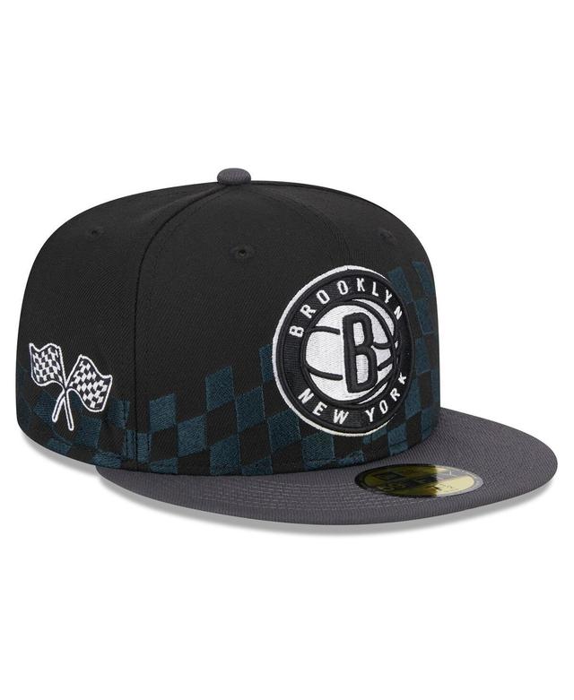 Mens New Era Brooklyn Nets 2024 NBA All-Star Game Rally Drive Checkerboard 59FIFTY Crown Fitted Hat Product Image