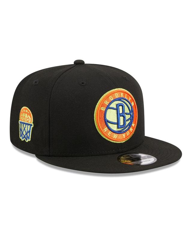 Mens New Era Brooklyn Nets Neon Pop 9FIFTY Snapback Hat Product Image