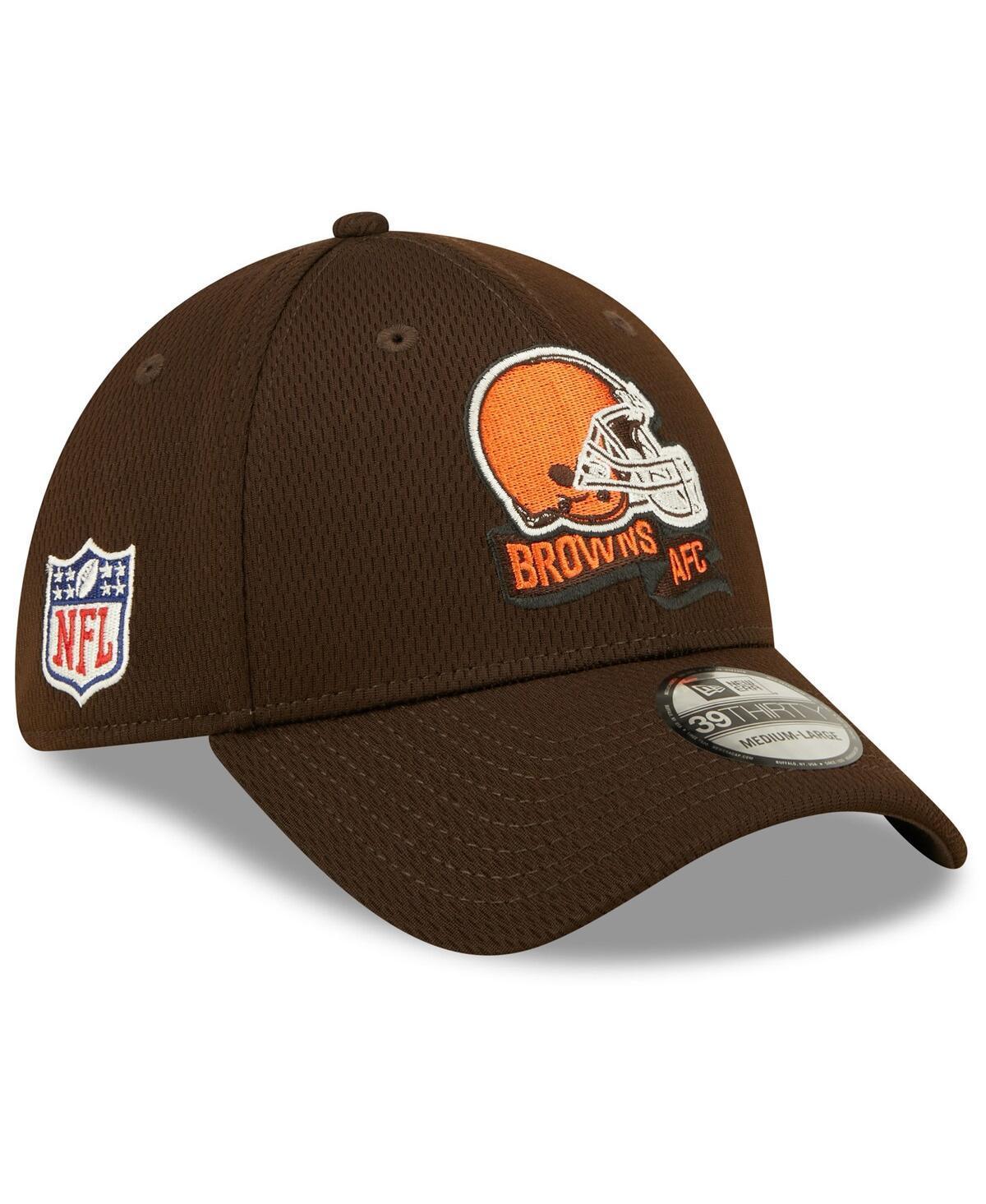 Mens New Era Brown Cleveland Browns 2022 Sideline 39THIRTY Coaches Flex Hat Product Image