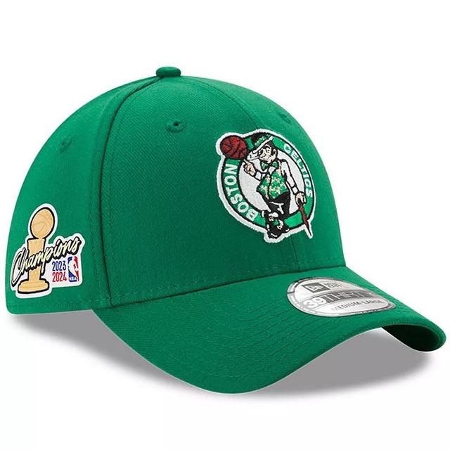 Mens New Era Kelly Boston Celtics 2024 NBA Finals Champions Side Patch 39THIRTY Flex Hat Product Image