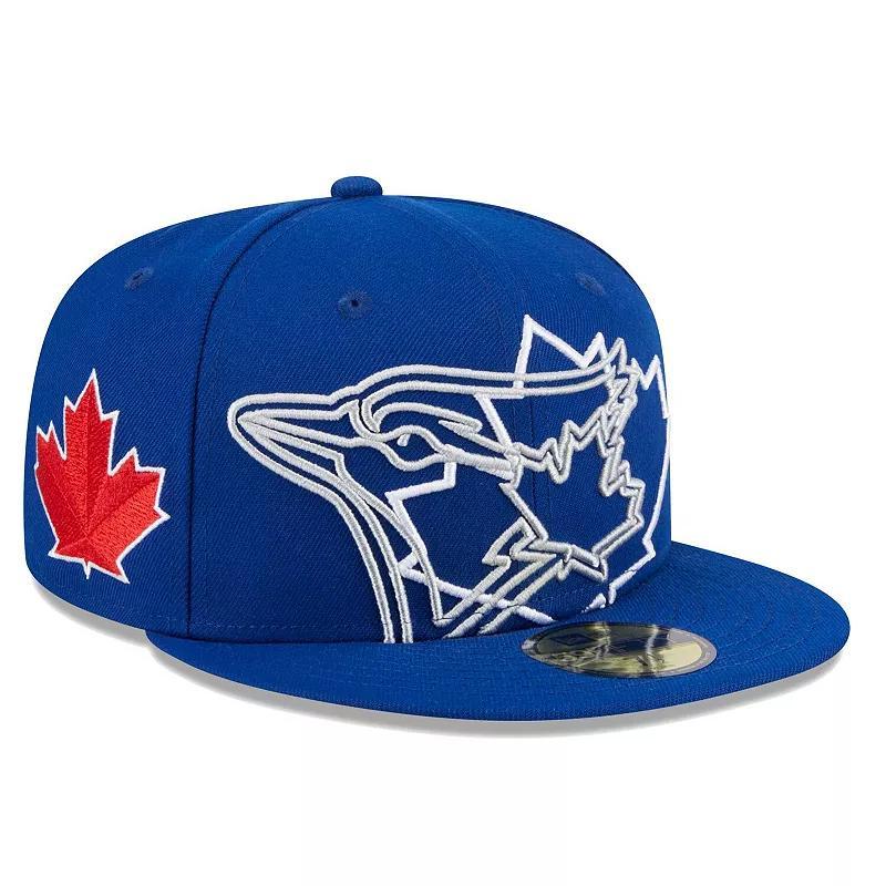 Mens New Era Royal Toronto Blue Jays Game Day Overlap 59FIFTY Fitted Hat Product Image