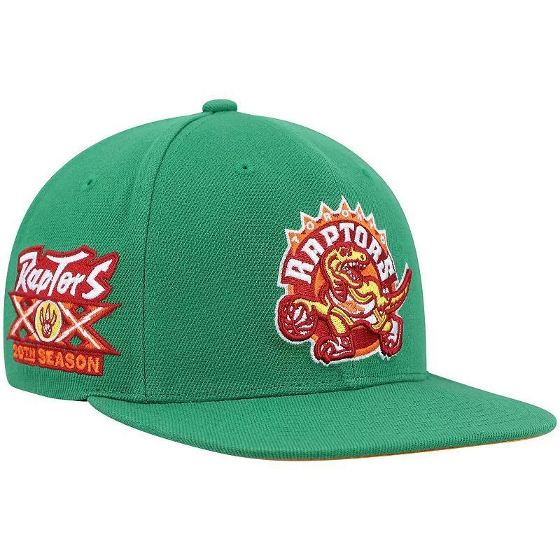 Mens Mitchell & Ness Green Toronto Raptors 20th Season Hardwood Classics Like Mike Snapback Hat Product Image