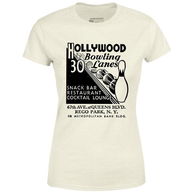 Hollywood Bowling Lanes - Rego Park, NY - Vintage Bowling Alley - Women's T-Shirt Female Product Image