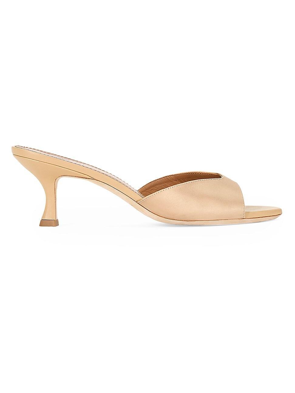 Womens Brigitte 55MM Satin Mules Product Image