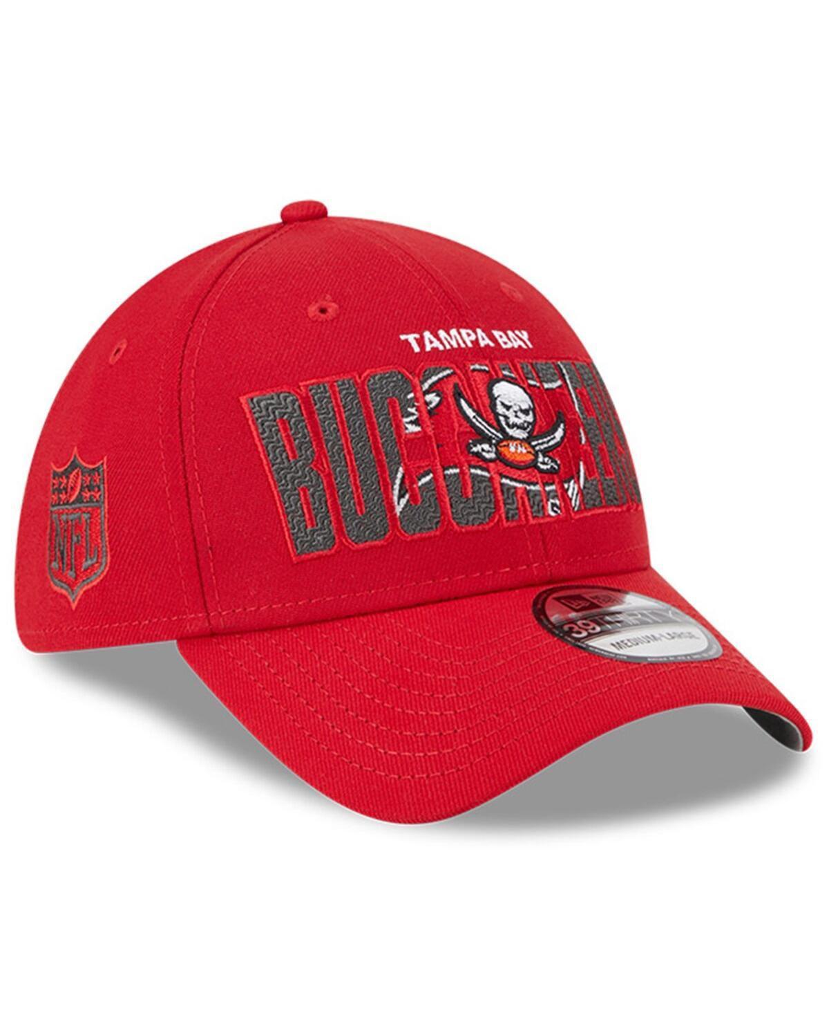 Mens New Era Red Tampa Bay Buccaneers 2023 Nfl Draft 39THIRTY Flex Hat Product Image