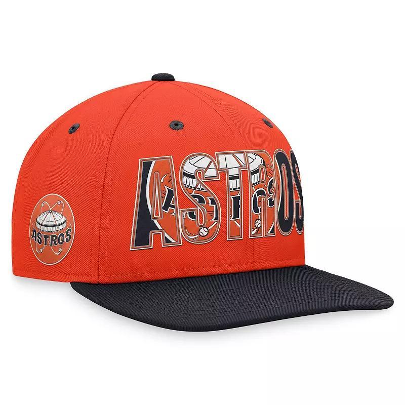 Mens Nike Orange Houston Astros Cooperstown Collection Pro Snapback Hat Product Image