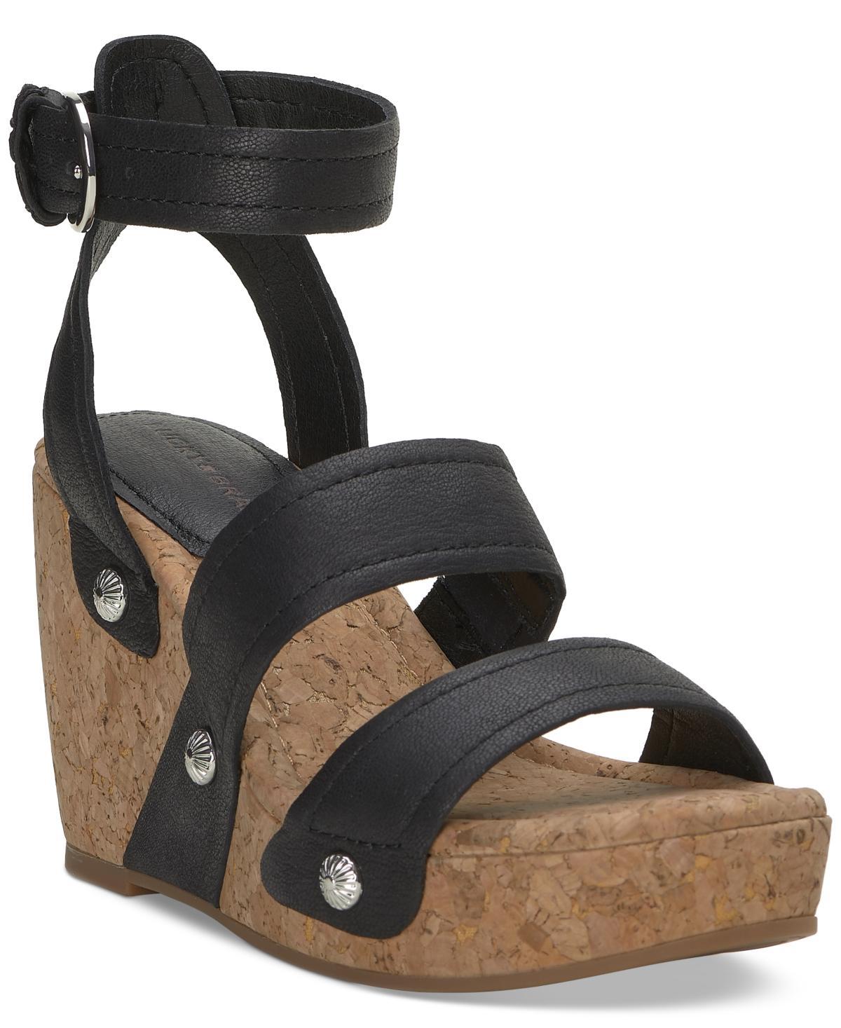 Lucky Brand Womens Valintina Strappy Platform Wedge Sandals Product Image