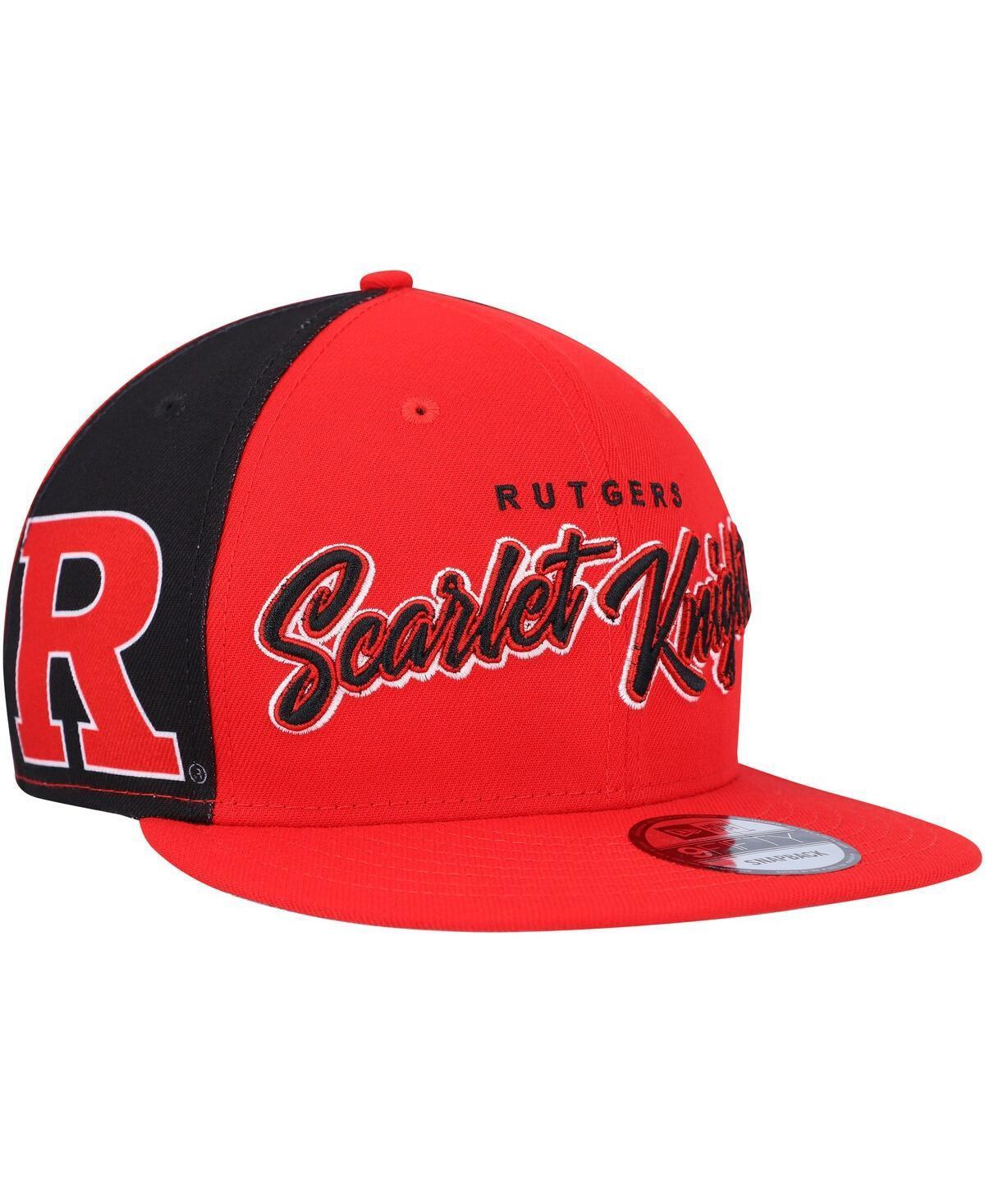 Mens New Era Scarlet Rutgers Scarlet Knights Outright 9FIFTY Snapback Hat Product Image